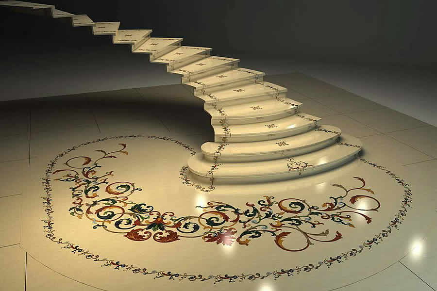 Water-jet Medallion-24